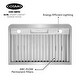 preview thumbnail 10 of 10, Cosmo 36 in. Ducted Under Cabinet Range Hood in Stainless Steel with Push Button Controls, LED Lighting and Permanent Filters