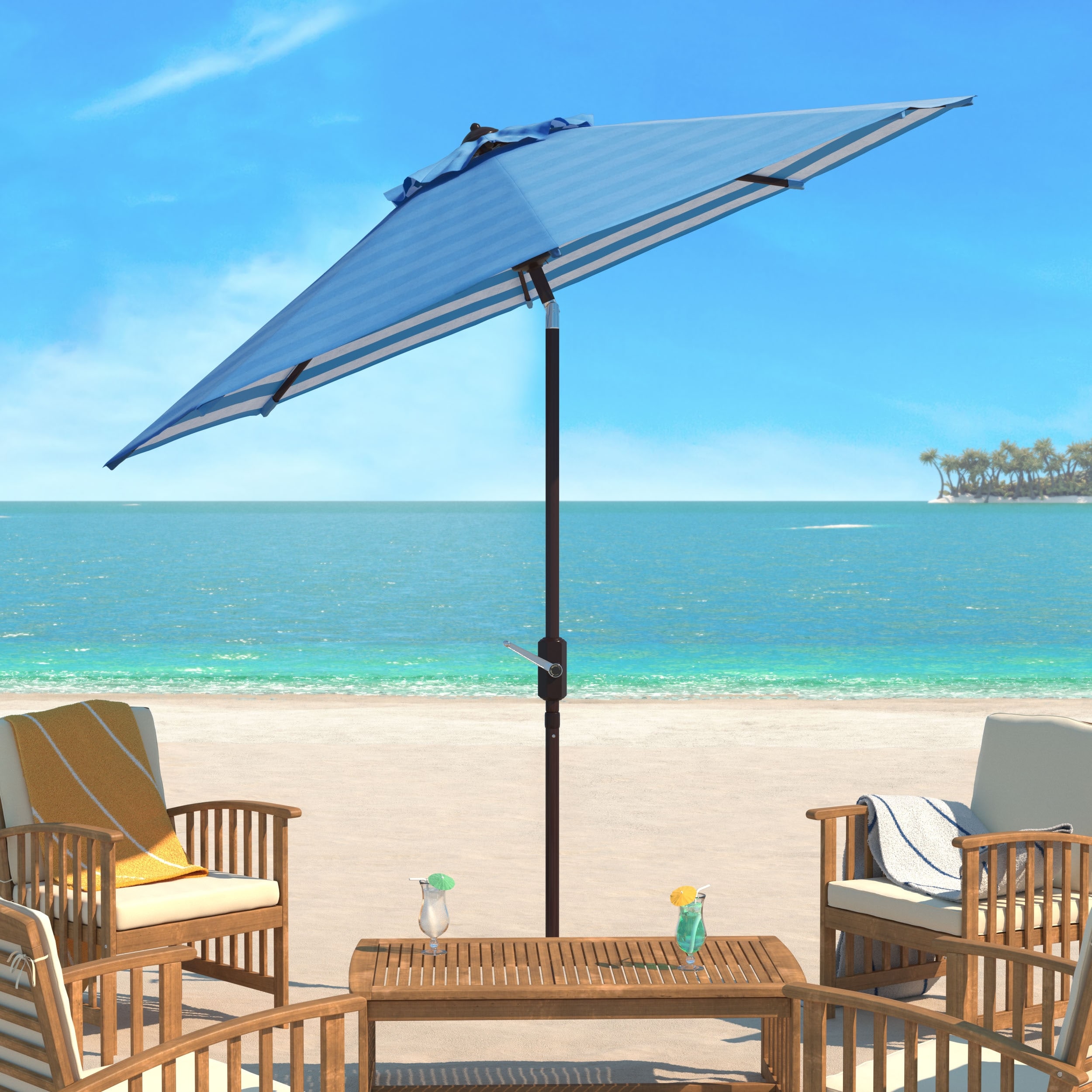 Wood Patio Umbrellas Bed Bath Beyond