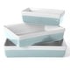 preview thumbnail 6 of 23, Martha Stewart 3 Piece Ceremic Bakeware Baker Set Blue