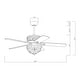 preview thumbnail 4 of 15, Warehouse of Tiffany Zaina 5-Blade Lighted Ceiling Fan 2-Tier Tiffany Style Glass