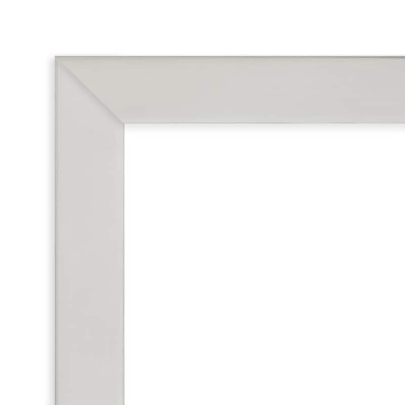 Svelte Wood Framed White Corkboard Bulletin Board