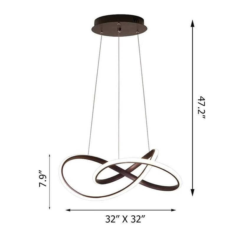 32" Mobius Chandelier LED Intergrated