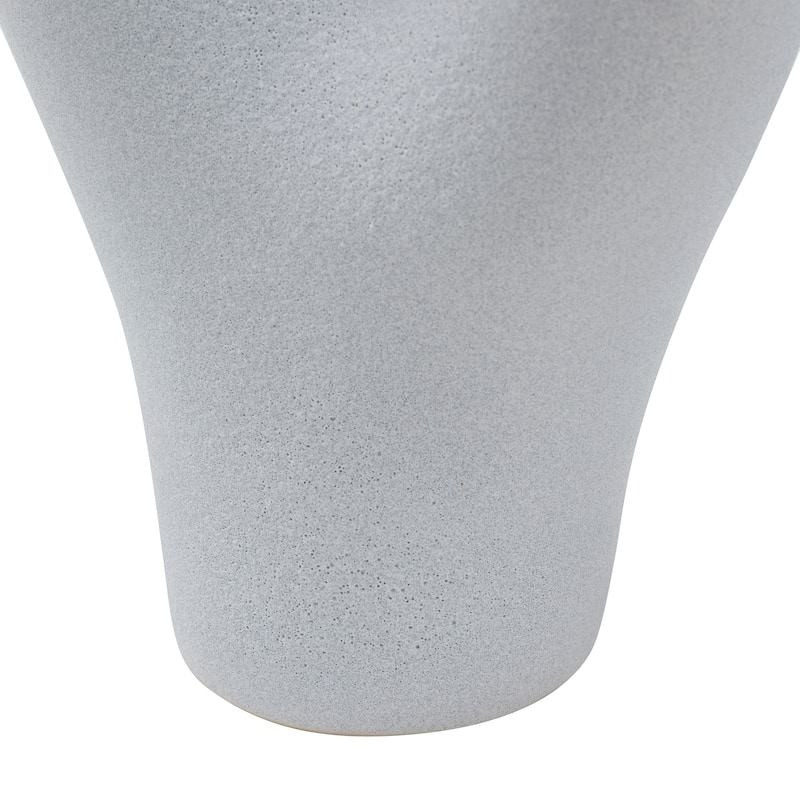 Renwil Jocasta Indoor Ceramic Stoneware Large Vase, Textured Matte Off-White
