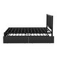 preview thumbnail 8 of 7, Queen Size Storage Platform Kids Bed Frame with Twin Trundle, 2-Drawers & Sturdy Headboard for Bedroom, Easy to Install, Black