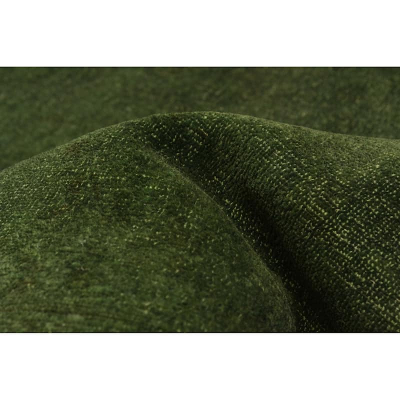 ECARPETGALLERY Hand-knotted Vibrance Green Wool Rug - 7'10 x 9'9