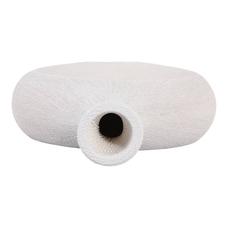 Modern Oval Ceramic Table Vase Cut-Out Design
