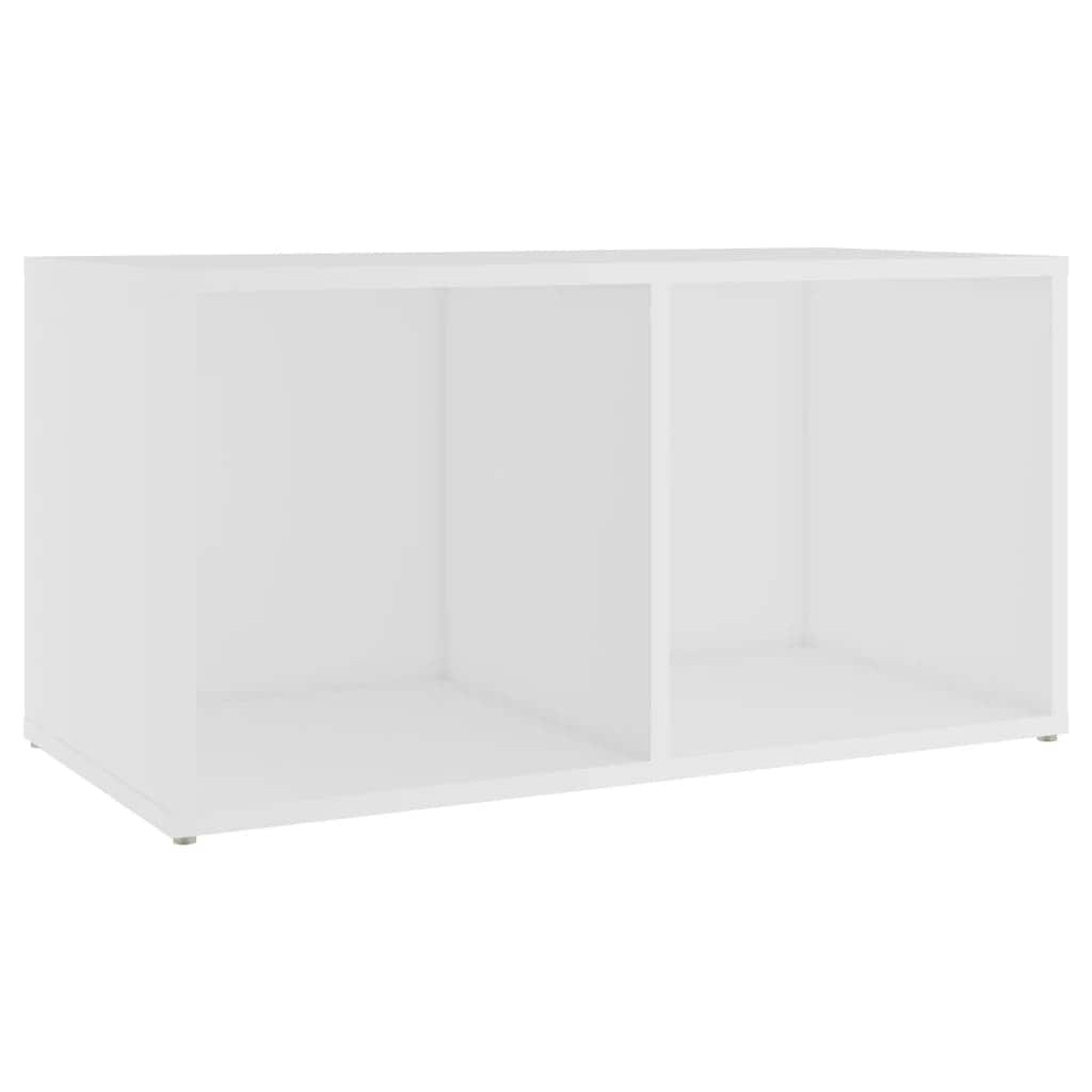 vidaXL TV Stand White 28.3"x13.8"x14.4" Engineered Wood