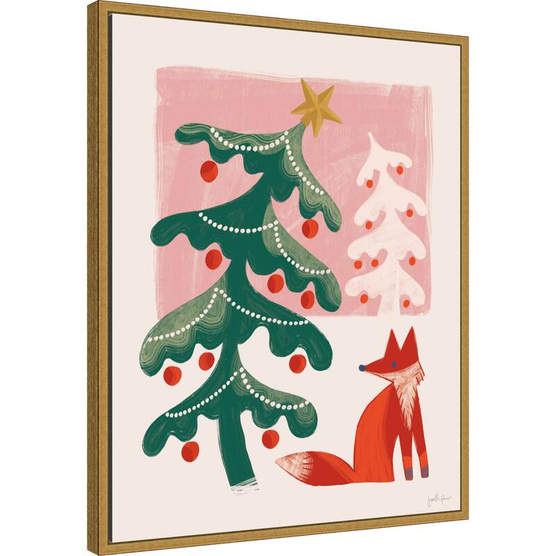 Retro Holiday III by Janelle Penner Framed Canvas Wall Art Print