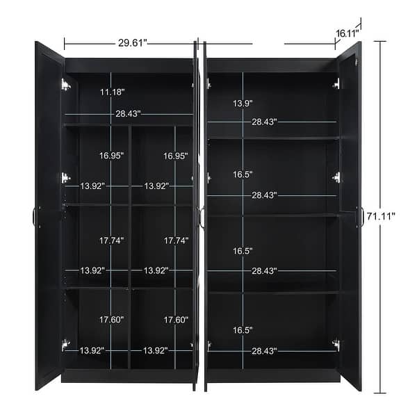 Manhattan Comfort Hopkins Storage Closet 4.0 in White - Set of 2 Manhattan Comfort Hopkins Storage Closet 4.0 in White - Set of 2