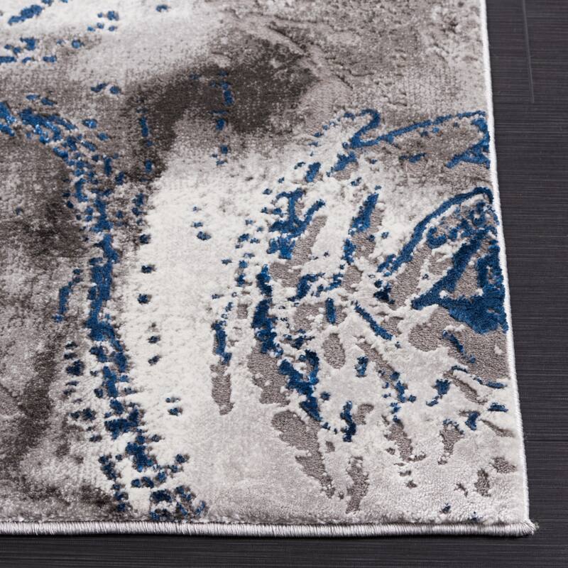 SAFAVIEH Craft Cupertina Modern & Contemporary Rug - 6'7" Square - Grey/Blue