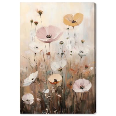Delicate Flowers in Bloom Canvas by Art Remedy, Gallery Wrapped