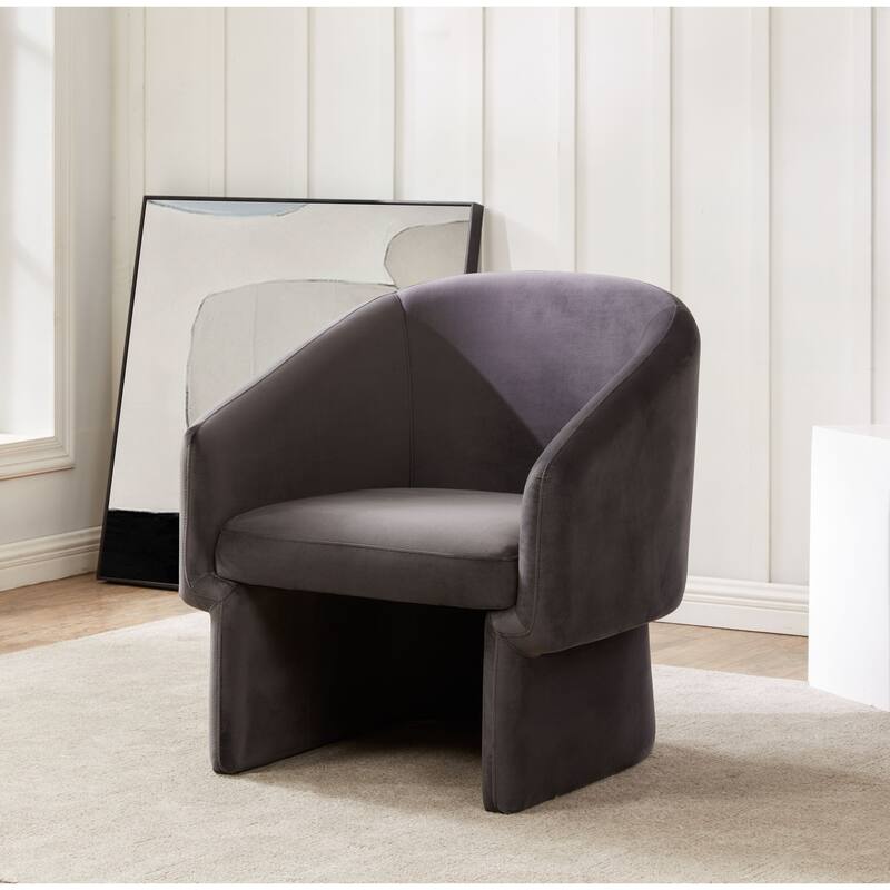 SAFAVIEH Couture Pagona Barrel Back Accent Chair (Fully Assembled) - 30Wx29Dx32H