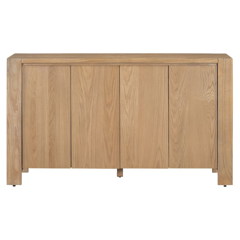 Buffet Cabinet Storage Sideboard with Adjustable Foot Pads and Shelves