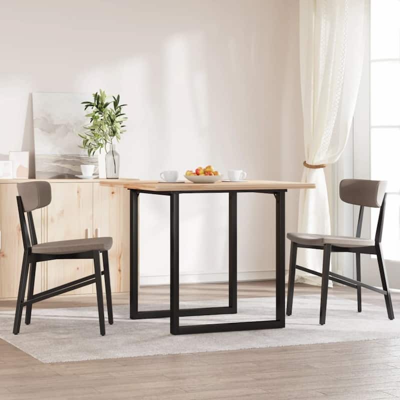 vidaXL Dining Table Legs O-Frame 23.6"x23.6"x28.7" Steel - 23.6" x 23.6" x 28.7"