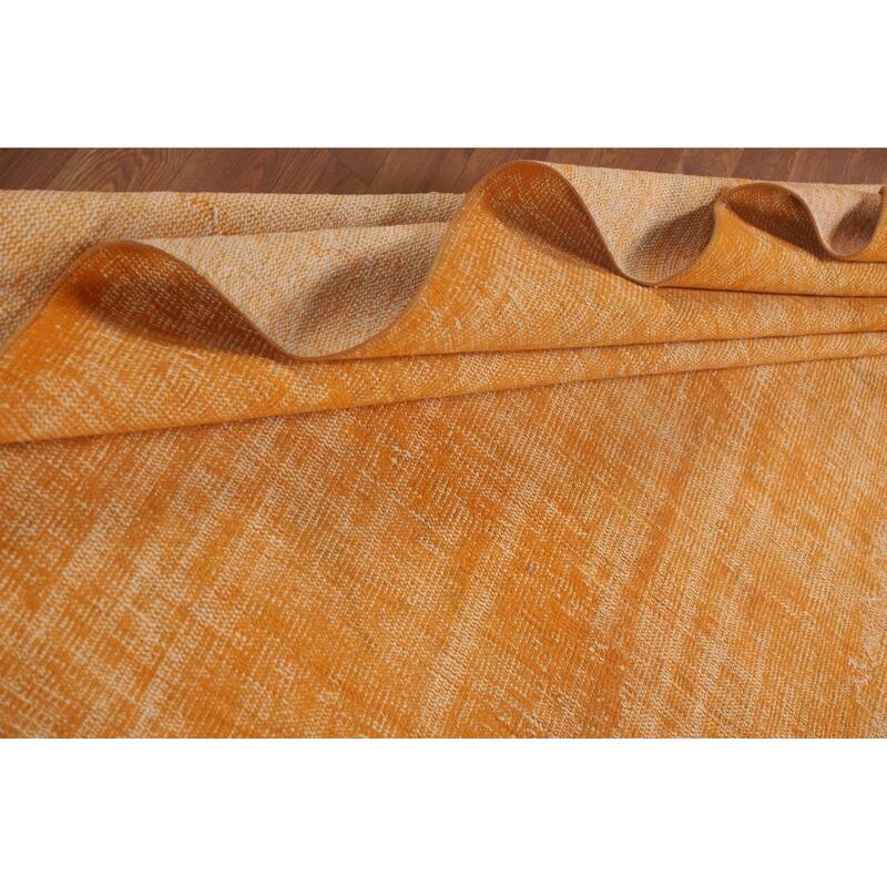 Over-Dyed Sparta Turkish Vintage Area Rug Hand-Knotted Wool Carpet - 7'0" x 9'9"