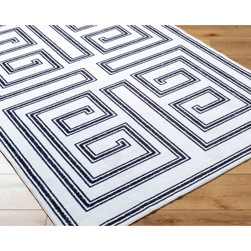 Livabliss Scandinavian Lavable Geometric Washable Area Rug