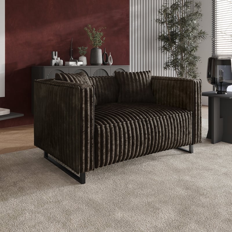 CraftPorch Mid Century Modern Upholstered Loveseat - N/A