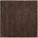preview thumbnail 93 of 239, SAFAVIEH Santa Monica Shag Einara 2-inch Thick Area Rug 3' Square - Mushroom - Square