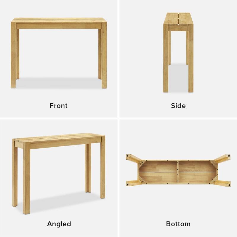 Mopio Logan 45" Solid Wood Console Table, Entryway Table, Sofa Table behind the Couch, Farmhouse Console Table for Living Room