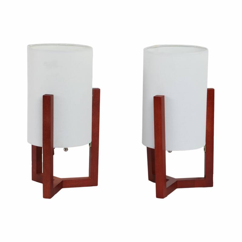 Decorative Cylinder Tripod Table Lamp - 15.0"