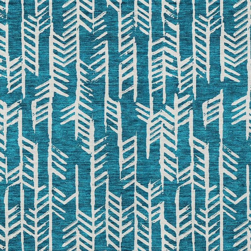 HomeRoots Tribal Transitional Rectangle Outdoor Rug