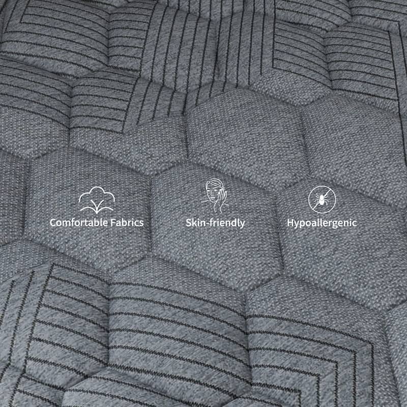 SweDrea 10in. Firm Pillow Top Gel Memory Foam Innerspring Hybrid Mattress with CertiPUR-US, SGS and OEKO-TEX Certified