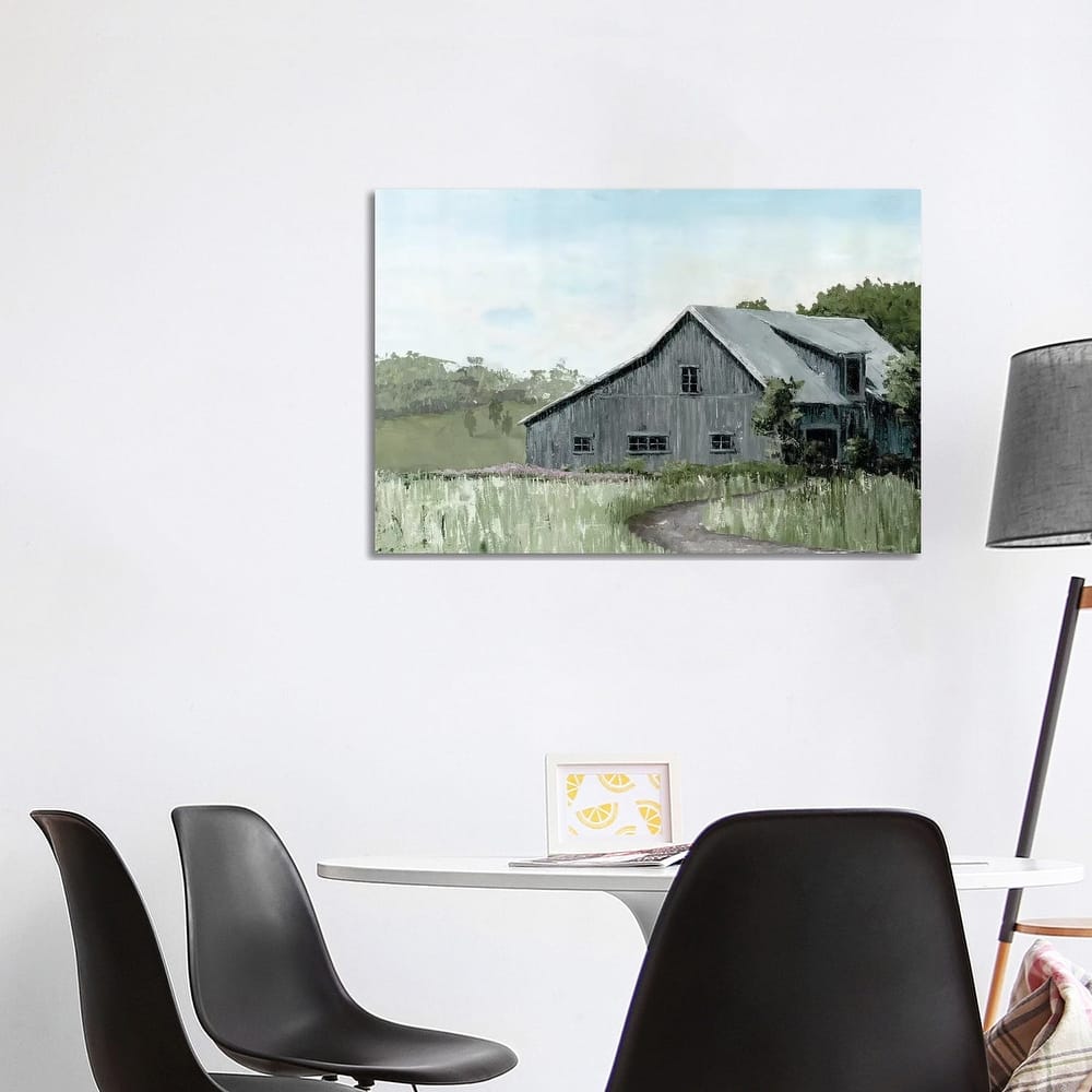 iCanvas "Flower Field Barn" by Marie Elaine Cusson Canvas Print