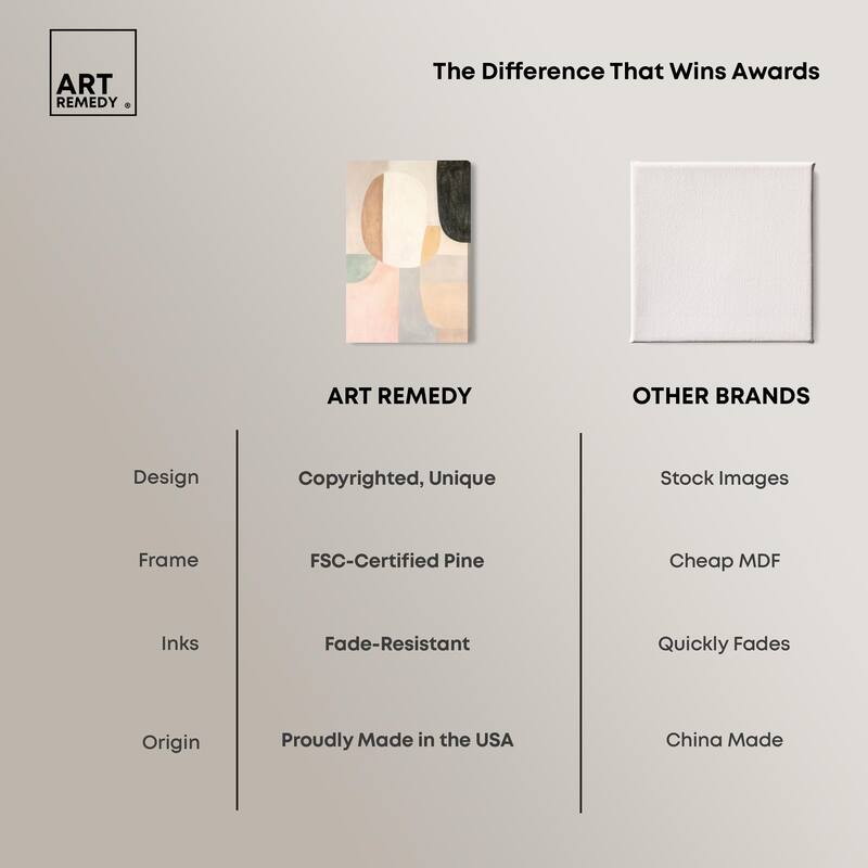 Soft Cubism I Canvas by Art Remedy, Gallery Wrapped