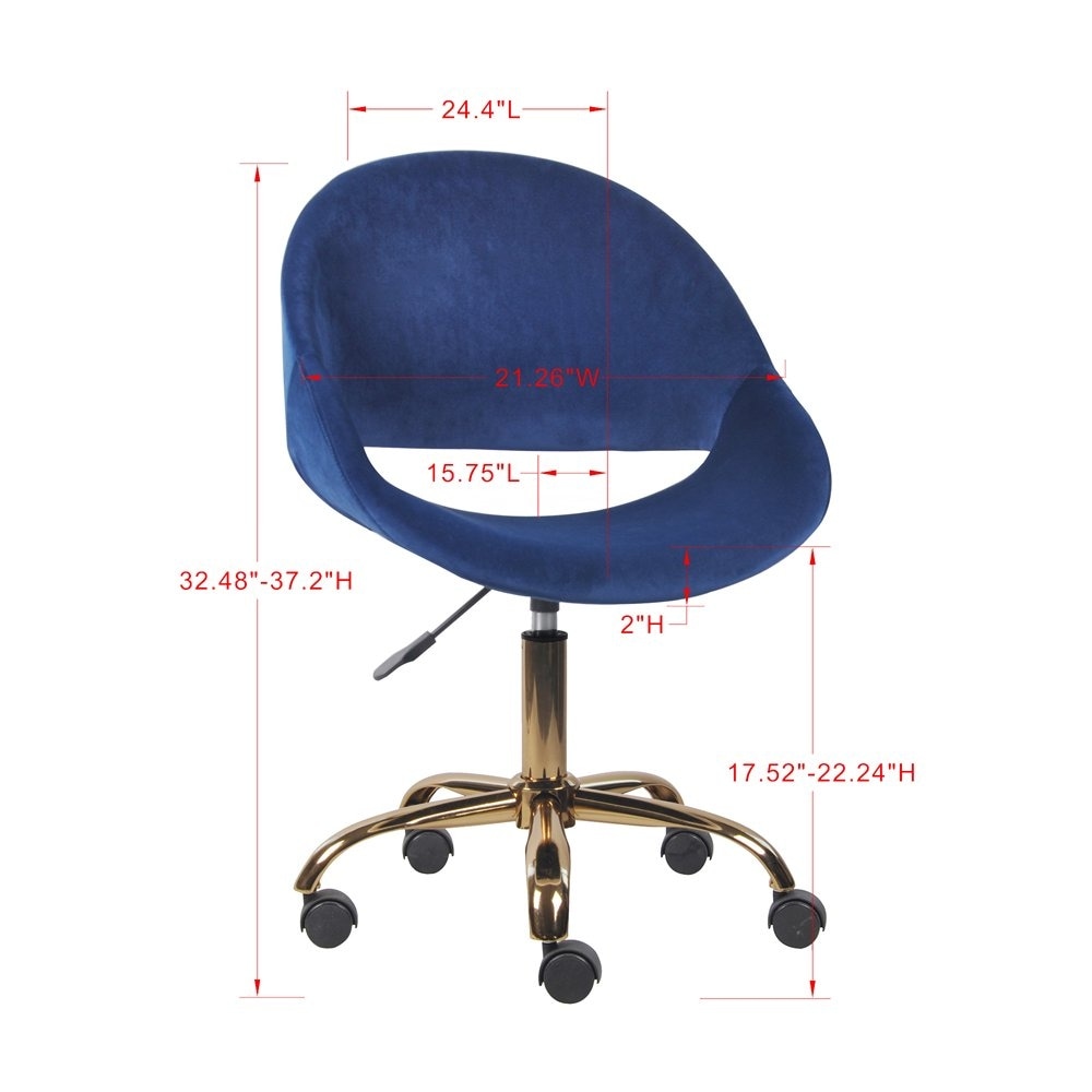 Royal blue vanity best sale chair