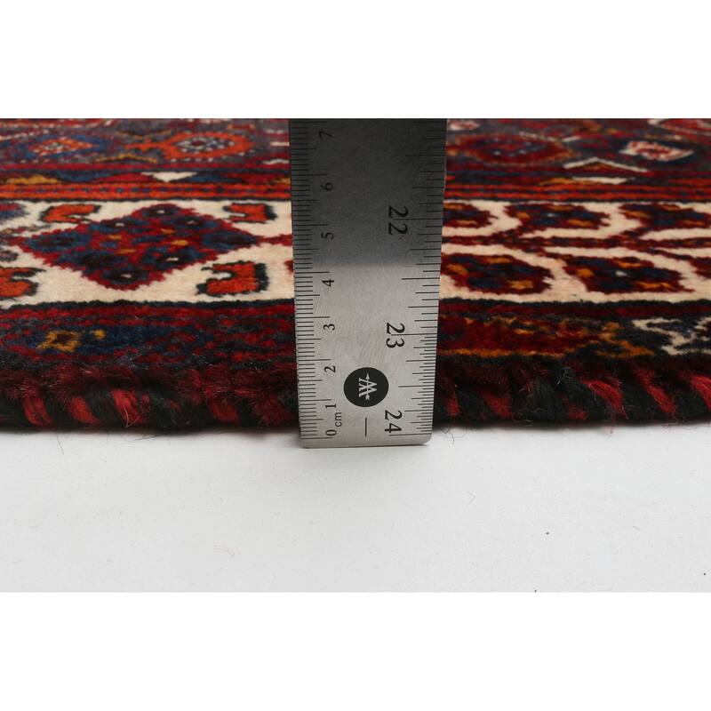 ECARPETGALLERY Hand-knotted Melis Vintage Red Wool Rug - 5'4 x 8'8