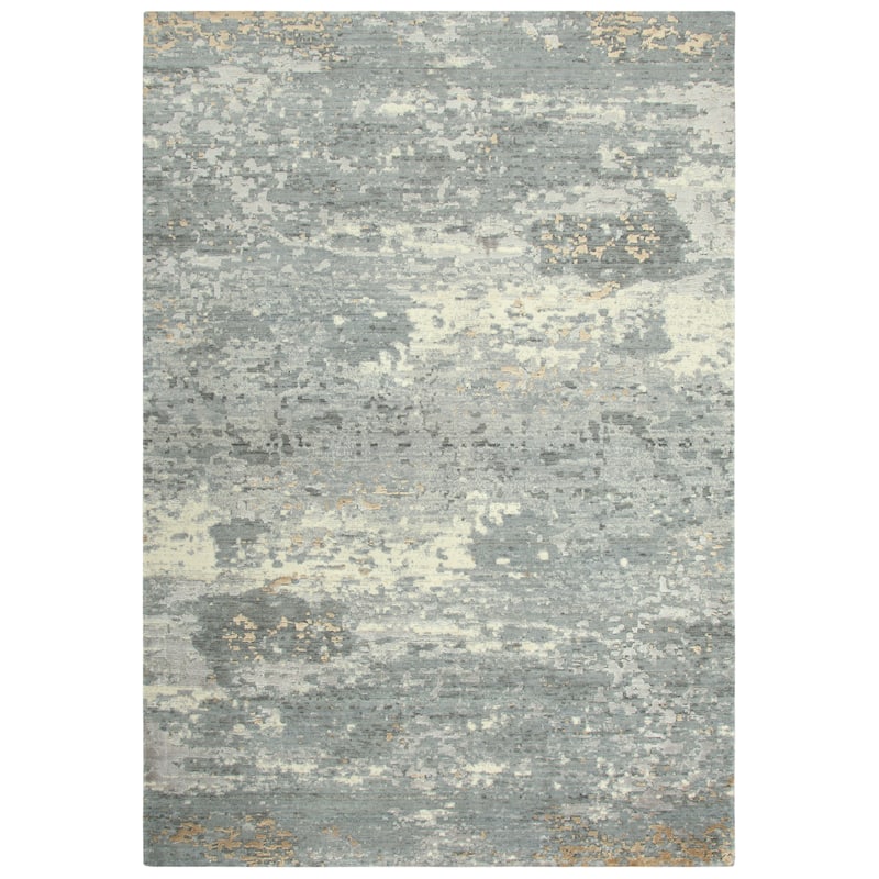 Alora Decor Radiant Abstract Wool Blend Rug - 8' x 10' - Grey