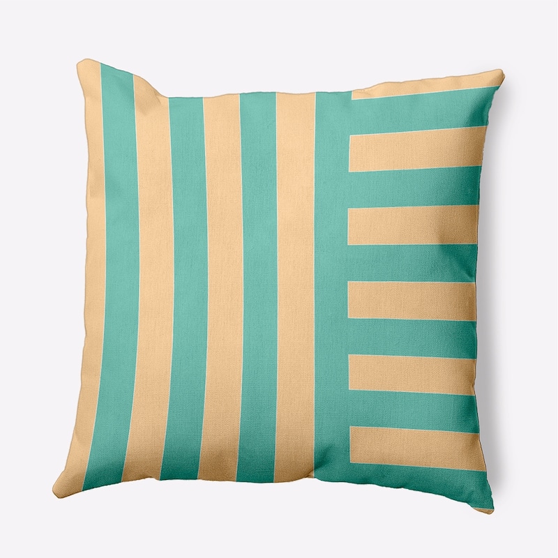 Stripes Decorative Throw Pillow - Corn Stalk - 16" x 16"