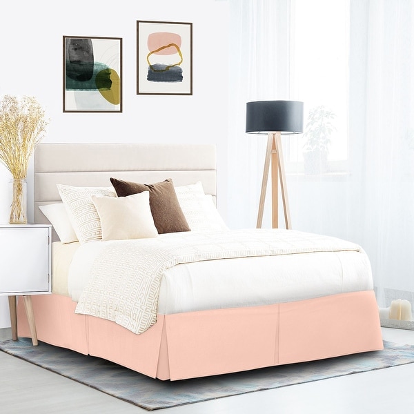 Nestl Pleated 14 inch Tailored Drop Bed Skirt Soft Double Brushed Premium Microfiber Ruffle Bed Skirt On Sale Bed Bath Beyond 34348174
