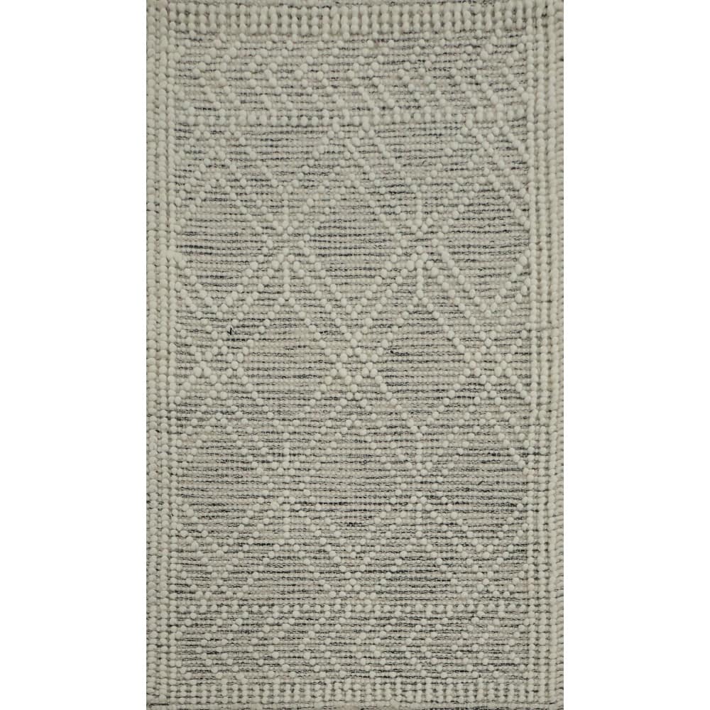 Hand Knotted Oriental 100% Wool Carpet Modern Geometric Beige & Ivories Modern Gotti Design Area Rug - 3' 8'' X 2' 1''