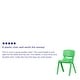 preview thumbnail 16 of 44, 2 Pack Plastic Stack School Chair with 13.25"H Seat, K-2 School Chair