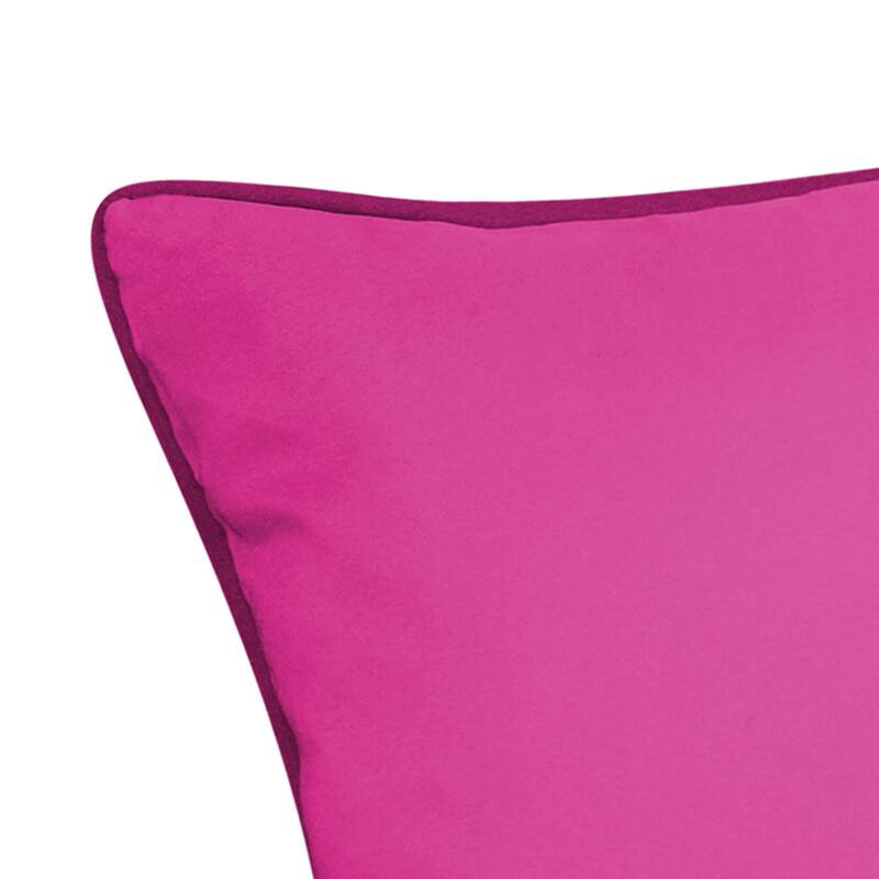 Edie At Home Outdoor Gingham Decorative Throw Pillow, Pink