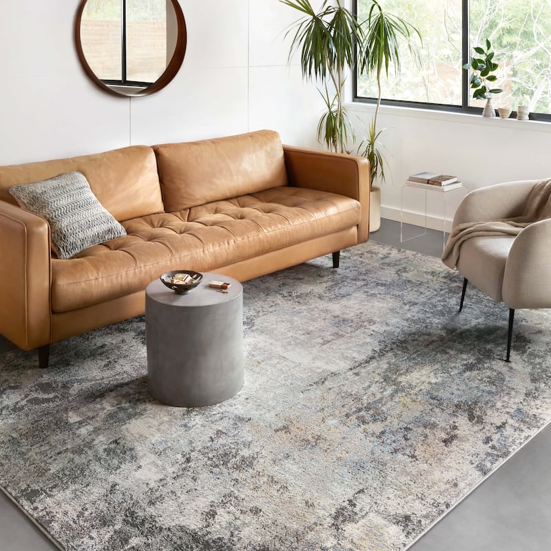 Alexander Home Rustic Glacier Abstract Area Rug
