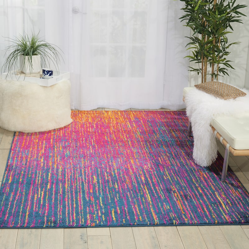 Nourison Passion Modern Abstract Area Rug - 6'7" x 9'6" - Multicolor