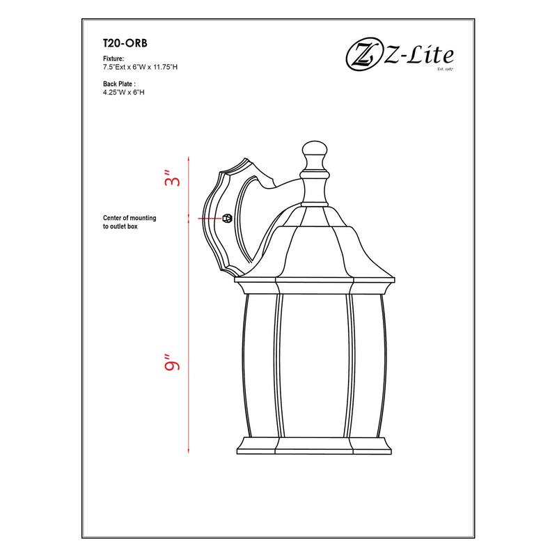 Z-Lite Waterdown 11" Tall 1 Light Wall Sconce with Curved Clear