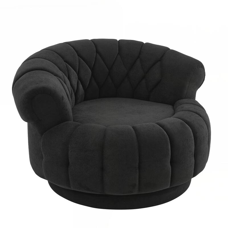 Accent Chair 360°Swivel Chair Sofa Barrel Swivel Chair Round Club Chair