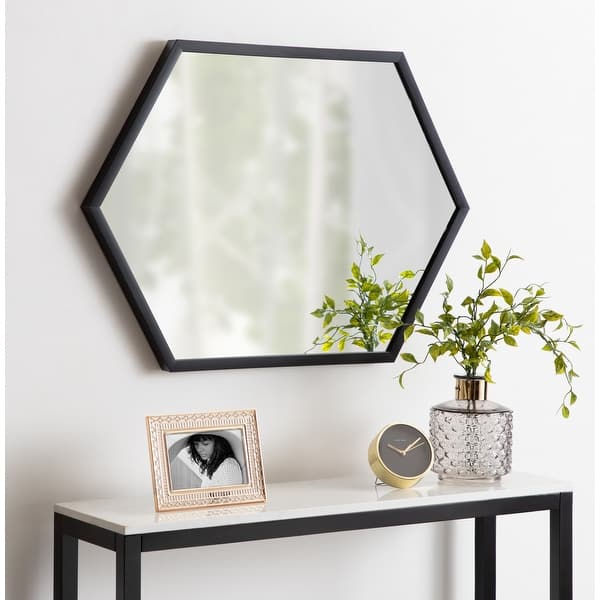 slide 2 of 39, Kate and Laurel Laverty Framed Hexagon Wall Mirror