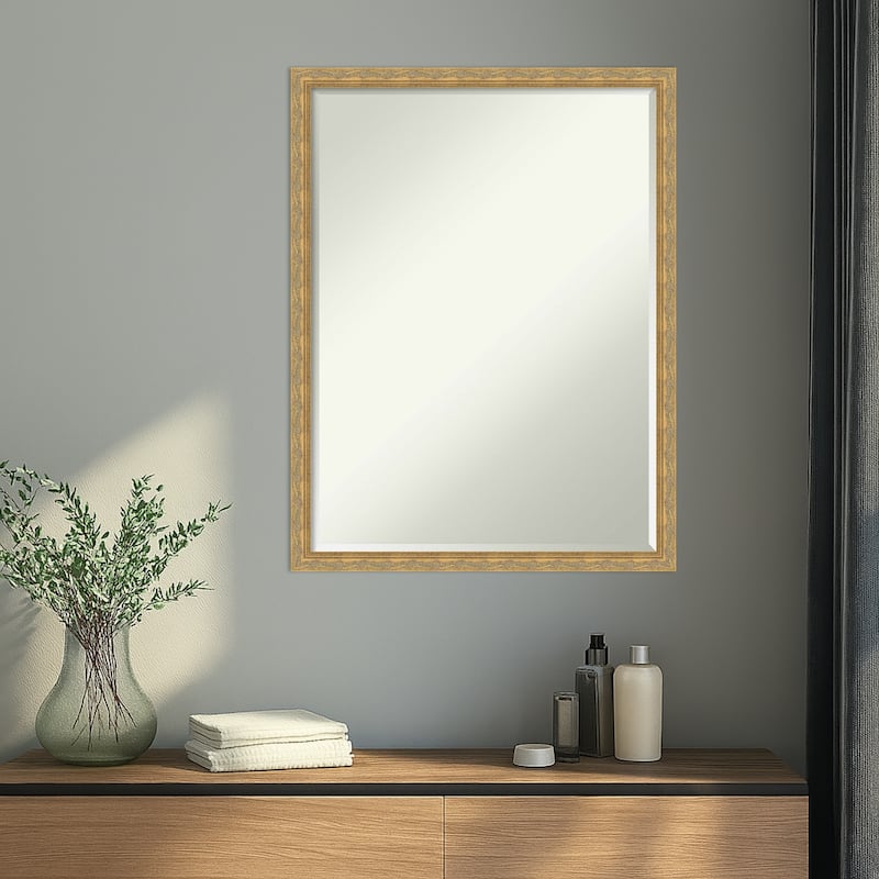 Mila Half-Inch-Bevel Wood Framed Wall Mirror