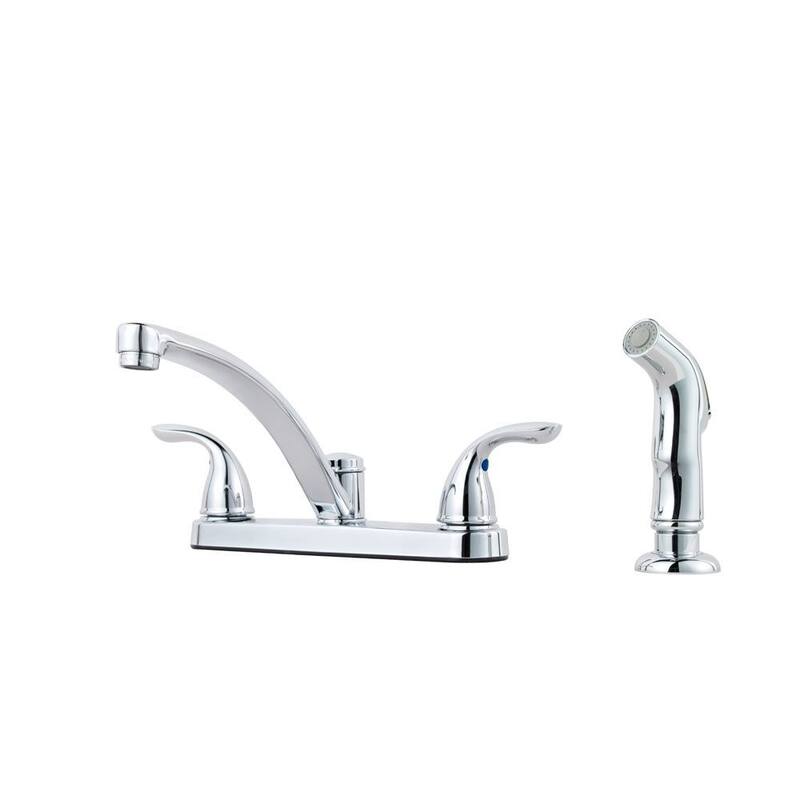 Pfister Pfirst Series Kitchen Faucet with Sidespray - Polished Chrome