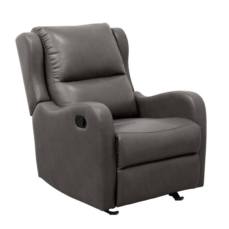 Faux Leather Manual Recliner for Living Room