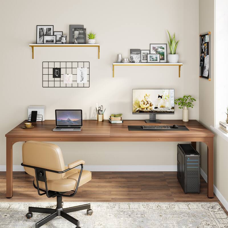 78.8" Extra Long 2 Person Computer Desk with Metal Legs for Home Office Bedroom