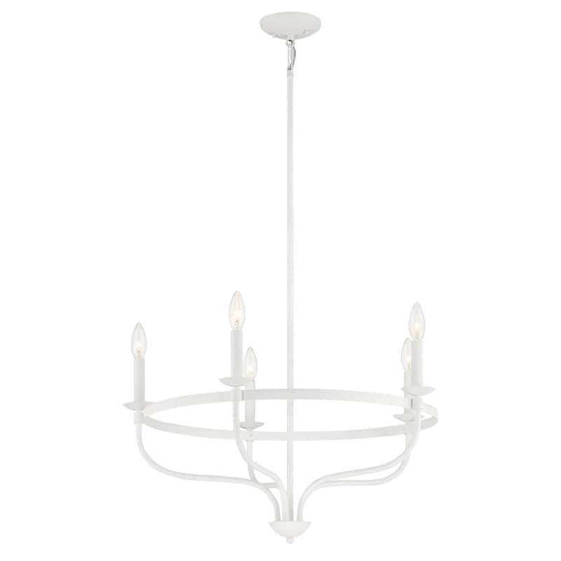 Meridian M10087 5 Light 27" Wide Taper Candle Style Chandelier