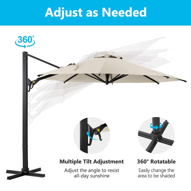 Big 11ft Round Cantilever Umbrella