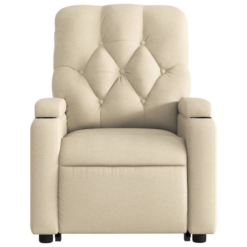 vidaXL Stand up Massage Recliner Chair Power Lift Wingback Armchair Fabric