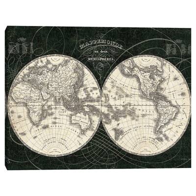 French World Map I by Sue Schlabach Canvas Art Print