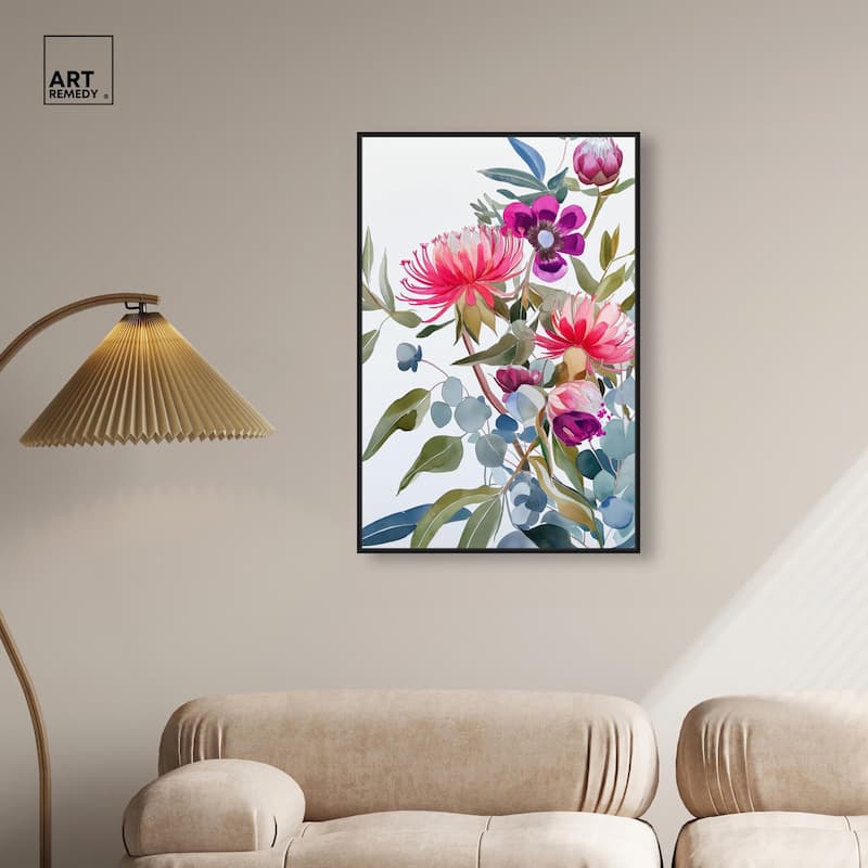 Watery Petals II Canvas by Art Remedy